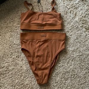 SKIMS Copper Brallete and Briefs